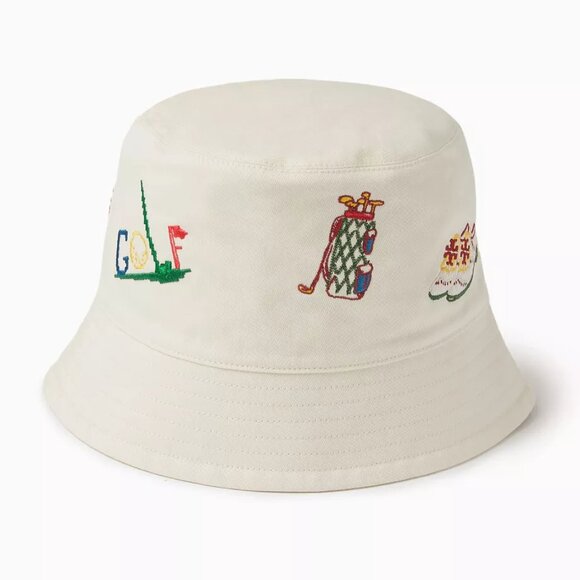 NWT TORY BURCH Golfers Bucket Hat in New Ivory - Picture 1 of 3